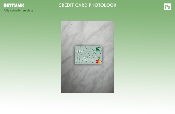 модерен стил на предниот шаблон за фото изглед на мастер картички на Лесото Недб